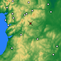 Nearby Forecast Locations - Lake Vyrnwy - Map