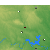 Nearby Forecast Locations - Ardmore Airport - Map