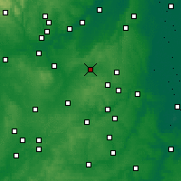 Nearby Forecast Locations - Melton Mowbray - Map