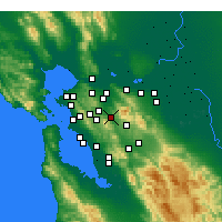 Nearby Forecast Locations - Alamo - Map