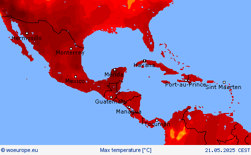 Max temperature Forecast maps
