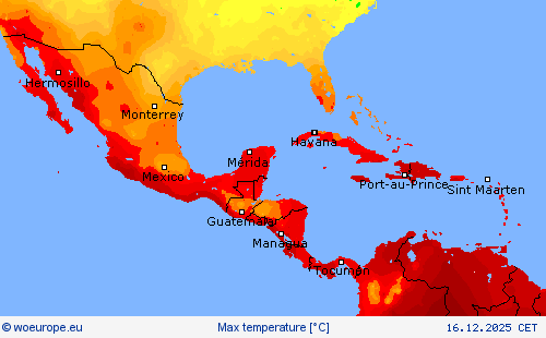 Max temperature Forecast maps