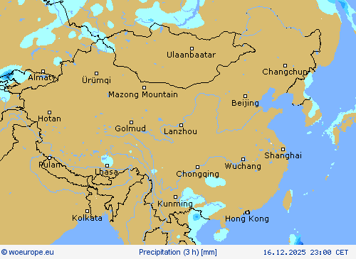 Precipitation (3 h) Forecast maps