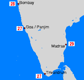 India Sea Temperature Maps