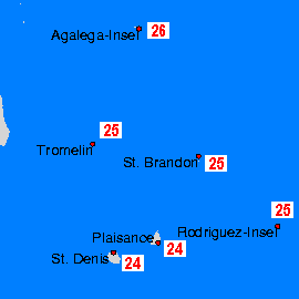 Mascarene Sea Temperature Maps